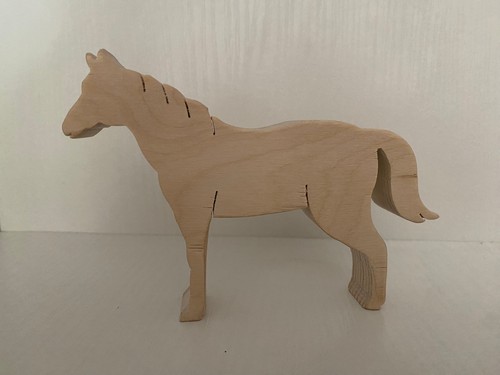 Bauernhoftier aus holz pferd - aus,