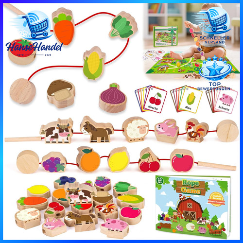 Fädelspiel montessori - fädelspiel,