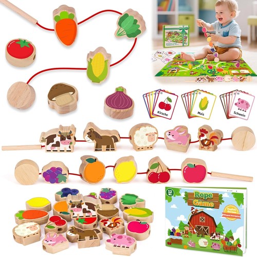 Fädelspiel montessori - fädelspiel,
