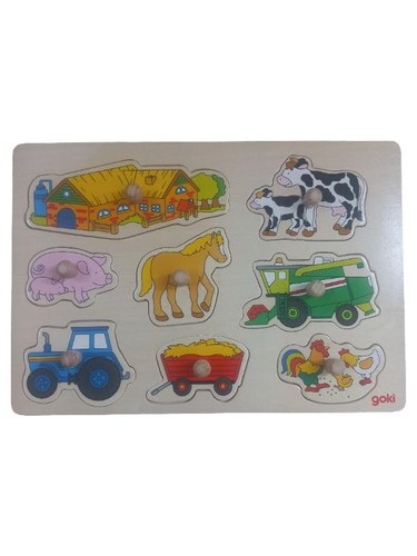 Goki steckpuzzle bauernhof - goki,
