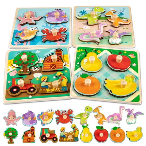 Kinder holzpuzzle themen - kinder,