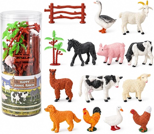 Bauernhof tierfiguren set - tierfiguren, 18